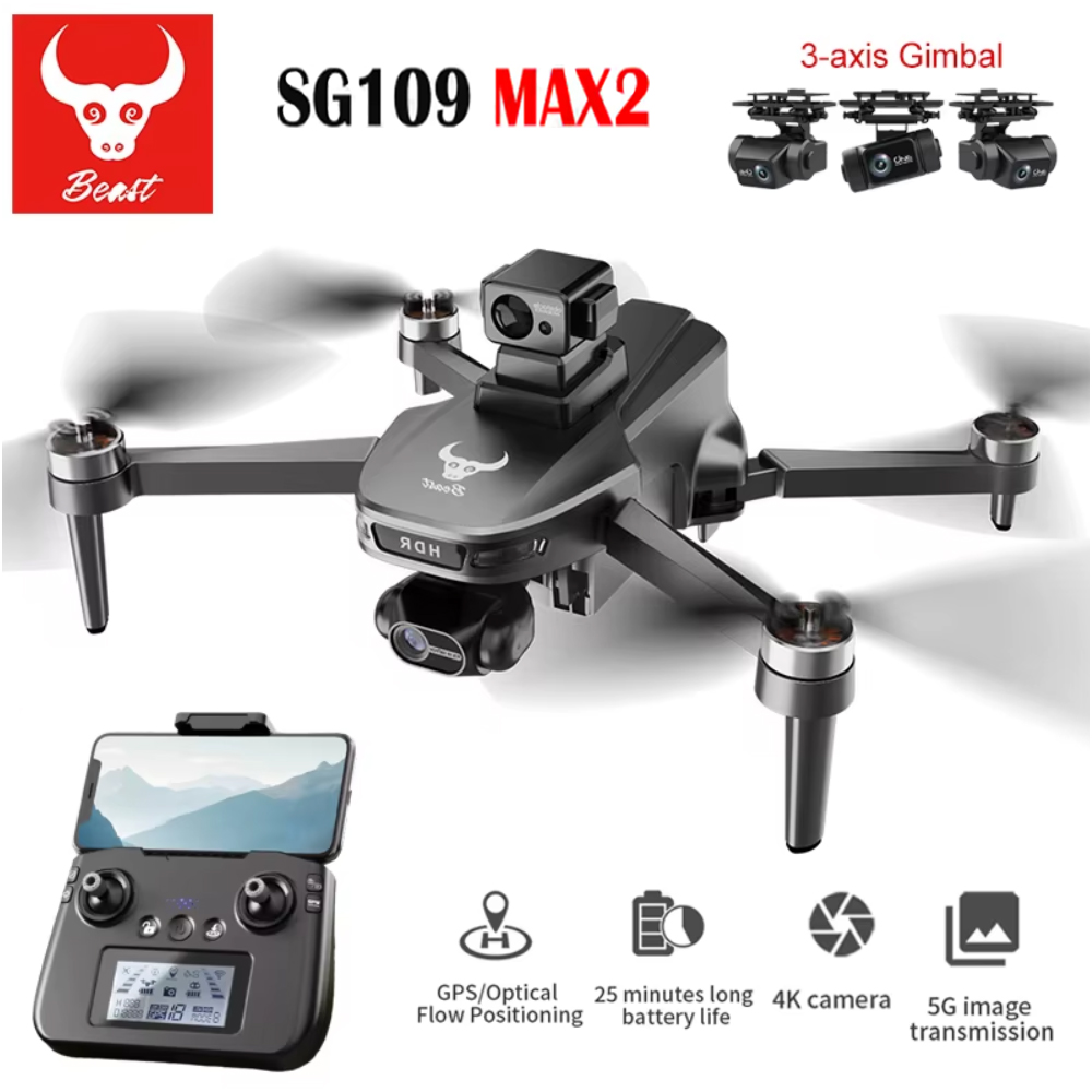 SG109 MAX2 Professional FPV 8K - đánh giá và giá Drone Gimbal