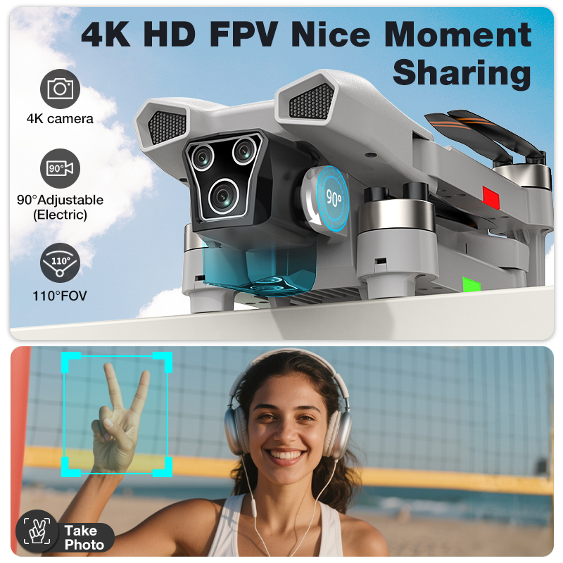 NEW Hot L017 Pro Drone Brushle - đánh giá và giá Drone Gimbal